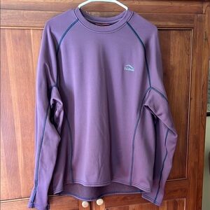L.L. Bean Plum Sweatshirt Cozy and Stylish